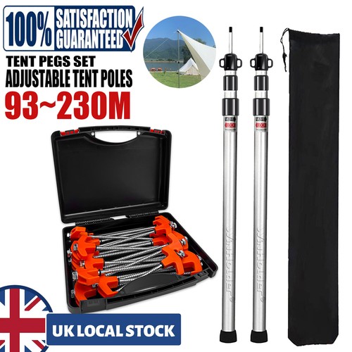 Adjustable tent pole kit - kit, 230cm