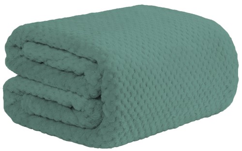 Luxury popcorn waffle blanket - waffle,