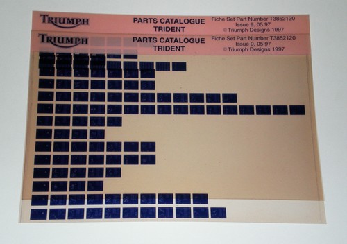 Microfiche spare parts catalog - microfiche,