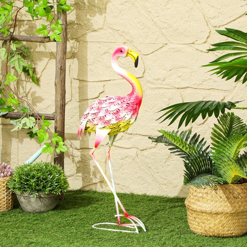 Flamingo garden statue - flamingo,