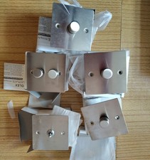 Volex Flat Plate Brushed Steel