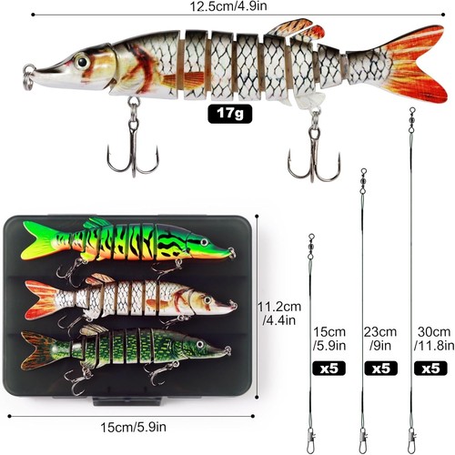 Fishing lures 9 segments - 3, x