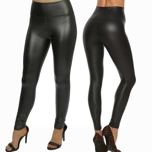Ladies thick wet look high - thick,