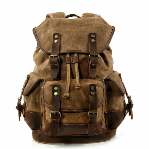 Vintage canvas backpack casual - canvas,