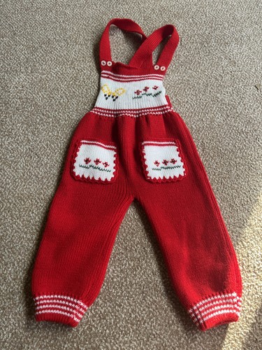 Hand knitted baby romper set - knitted,