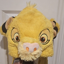 DISNEY DISNEYLAND PARIS LION KING SIMBA POP UP EARS PLUSH COSTUME HAT ADULT