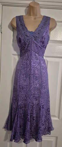 Purple lined occasion dress - purple,
