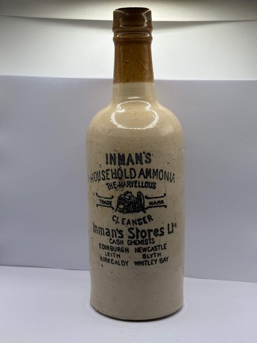 Old white stoneware ammonia - stoneware,