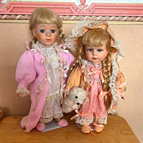 Vintage porcelain dolls in - porcelain,