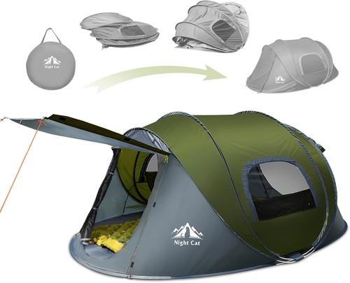 Night cat pop - cat, tent