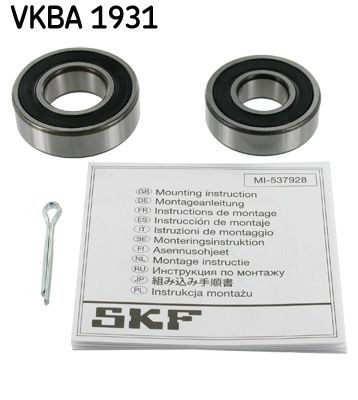 Skf vkba1931 wheel bearing - bearing, kit