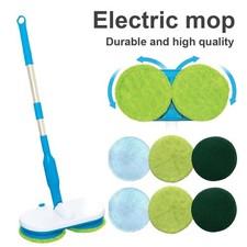 New Electric Floating Mop Motorised Spin Mop Rechargeable With 6 Cleaning Pads