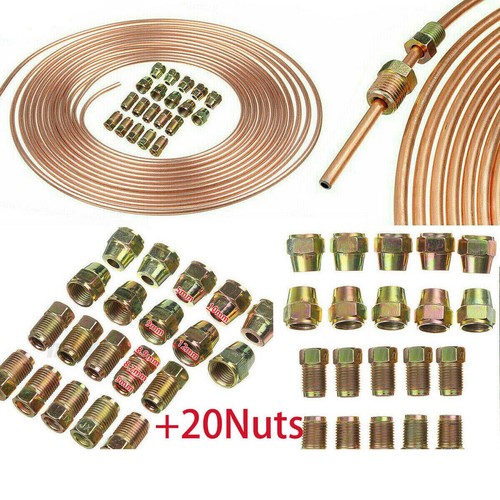 25ft copper brake pipe hose - 25ft,