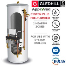 Gledhill Stainless Lite Pre-Plumbed IND180 Unvented Cylinder System Boilers
