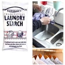 Kershaw's Laundry Starch Powdered 200g Washing Clothes Fabric Pack of 1, 2, 3, 4