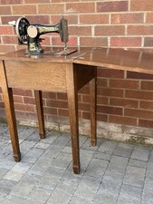 1918 Frister & Rossmann Vintage Sewing Machine , Folds Away Into Table, 