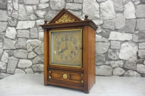 Antique german mantel clock - german,
