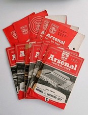 12 ARSENAL HOME PROGRAMMES.  1961-66.