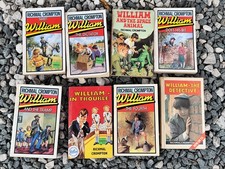Bundle of 8 Vintage Just William Books - Richmal Crompton
