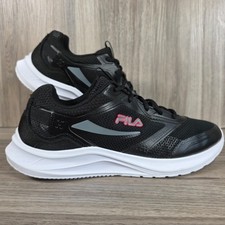 Fila Trainers Mens Size UK 11 Memory Trexler Black White Grey Running Shoes