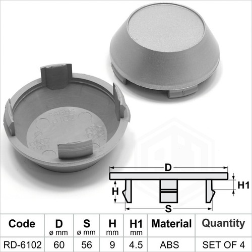 Wheel center caps centre