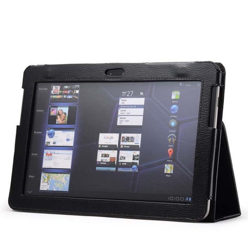 Black flip leather - case, cover