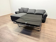 Lisbon Right Hand Corner Chaise Sofa Bed – Charcoal (RRP £1100)