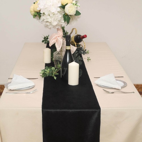 Black premium velvet satin - velvet,