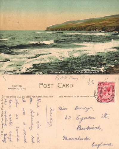 Vintage postcard perwick bay - postcard,