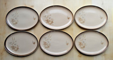 DENBY MEMORIES 32cm X 23cm OVAL STEAK PLATES X6