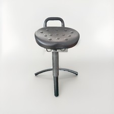 Adjustable Ergonomic Saddle Stool Chair with Backrest – Black, Heavy Duty