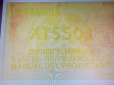 Yamaha XT500 owner's manual