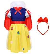 SNOW WHITE COSTUME ADULT KIDS WORLD BOOK DAY FANCY DRESS OUTFIT FAIRYTALE