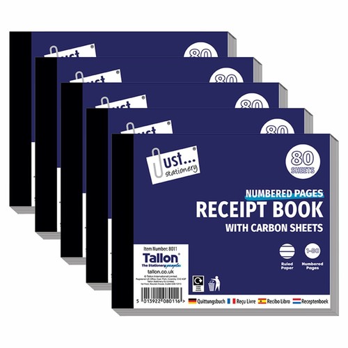 Receipt book half size - 5,