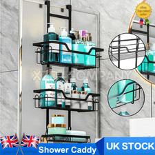 3 Tier Hanging Shower Caddy Over Door Shower Shelf Bathroom Storage Rack NEW