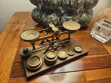 antique brass balance scales