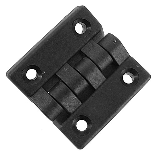 2pcs 65mmx65mm black - black, hinges