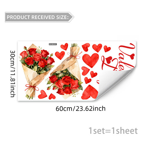 Romantic flower heart - flower, static