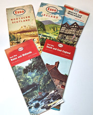 5x Vintage Esso Road Maps job