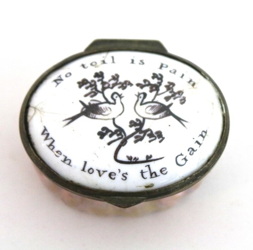 Georgian bilston enamel patch - bilston,