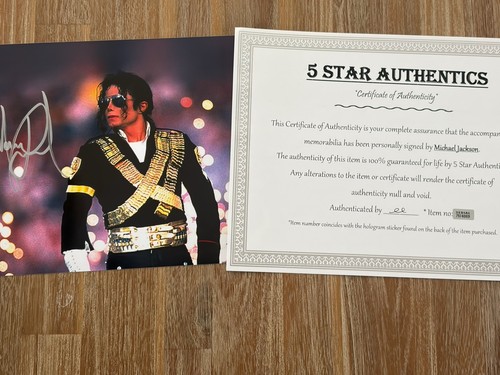 Michael jackson autographed - michael,