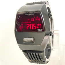 Seiko AKA W670-4000 LED Watch space chronograph black mens helmet darth vader