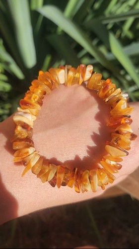 Natural raw baltic amber beads - natural,