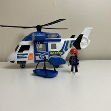 Toy rescue helicopter with Lights & Sounds Plus Minifigures