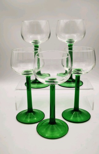 Vintage luminarc green stem - green,