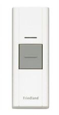 WHITE FRIEDLAND LIBRA + Wireless Doorbell Push - L@@K NO CHIME UNIT