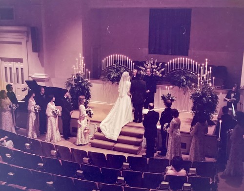 Vintage photo bride - bride, groom