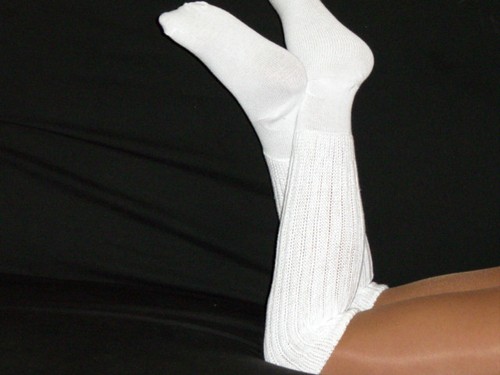 Pair white slouch socks - pair,