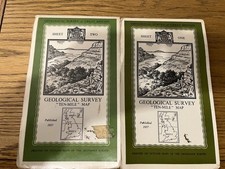 2 X Geological Survey “Ten Mile” Maps Of Great Britain. Sheet 1 & 2, From 1957.