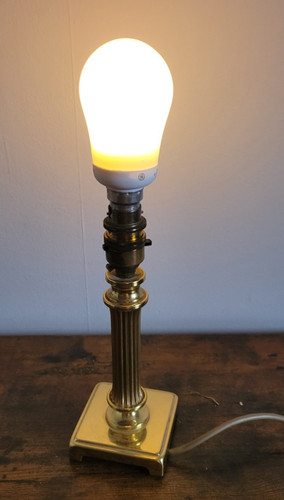 Brass corinthian column lamp - column,